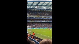 Spanish star Mariona Caldentey doubles Arsenal's lead against Chelsea with a clinical finish from the edge of the box at Stamford Bridge. Captured from the away end during the WSL London derby, the footage shows Beth Mead turning provider to find an unmar