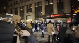 New York: Anti-ICE demonstrators block vehicular traffic in Lower Manhattan