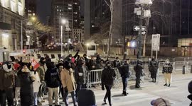 New York: Anti-ICE demonstrators chant “Our streets!” at Federal Plaza in Lower Manhattan