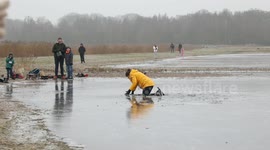 Thin Ice Disaster: Watch Skaters Plunge Through in the Netherlands!