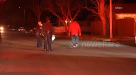 US, Los Angeles: West Hills Vehicle Crashes Into Home Investigation Underway Part 2