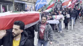 Scotland: Iranian Support March in Glasgow