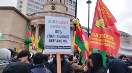 Stop the war on Kurds. Break the silence and defend Rojava outside the BBC in London, UK