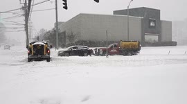 East coast snow storm in Connecticut, USA, January 25 2026