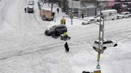 ATV Riders Enjoying NYC whiteout conditions, severe storm