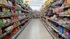 Walking in the supermarket to get daily necessities