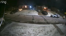 Masked suspects flee neighborhood after gunshot in West Mifflin, Pennsylvania, USA