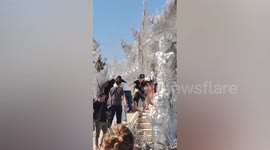 Tourists clash over selfie spot at popular temple in northern Thailand