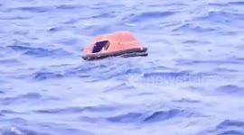 China Coast Guard pulls Filipino sailors from sea as cargo ship capsize leaving two dead