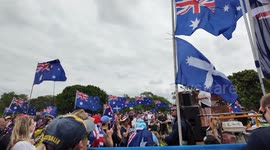 Bec Freedom speech at March for Australia, Sydney, Australia