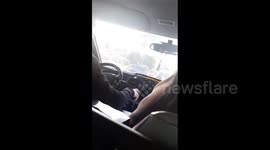 Israeli Soldiers Damage Vehicle During Operation in Qalandia Refugee Camp