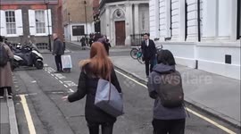 Sadie Frost arrives at High Court for Daily Mail trial