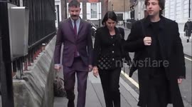 Sadie Frost Law arrives at High Court for Daily Mail trial