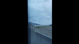 Plane performs go-around during difficult conditions in Indonesia