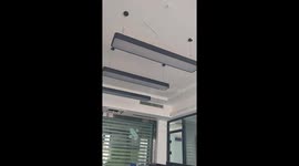 Lights shake as earthquake hits office in western China