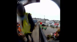 Festive Delivery Fail as Driver's Van Rolls Away