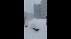 Japan: Cold Front Stalls Over Hokkaido Bringing More Than One Meter Snow to Sapporo