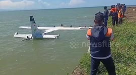 Plane carrying 13 passengers crashes into ocean in Indonesia