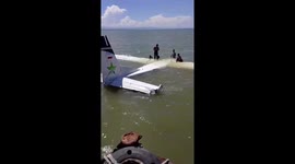 Passengers rescued from plane that crashes into sea in Indonesia