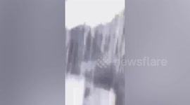 Passengers escape as plane crashes into the sea in Indonesia