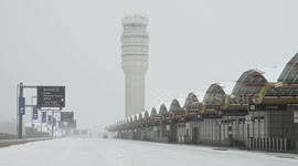 All flights cancelled at Washington airport due to severe snowstorm