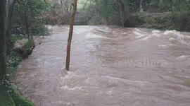 Burst River Bank At Ballinderry From Storm Chandra