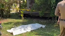 Police hunt British husband, 56, accused of killing Thai wife, 43, and going on the run