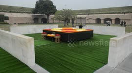 EU leaders pay tribute to Mahatma Gandhi at Raj Ghat in New Delhi