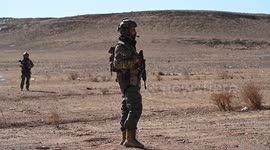 Iraq's Hashd al-Shaabi conducts drills near Syria border