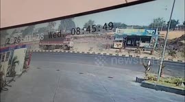 CCTV Captures Moment Plane Carrying Maharashtra Deputy CM Ajit Pawar Crashes While Landing in Baramati