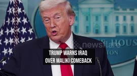 Trump warns Iraq over Maliki comeback