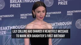 Lily Collins celebrates adorable daughter's first birthday