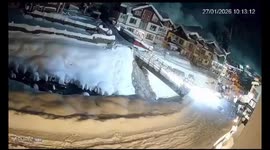 India: Massive Avalanche Strikes, Blanketing Area in White