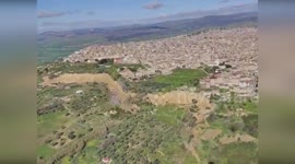 Italy: Massive Landslide Forces Evacuations And Firefighter Operations In Sicily Town