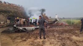 Politician and four others killed when private jet crashes in India