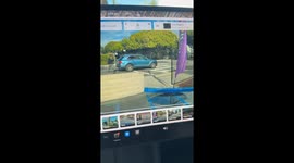 Unexpected Slip Caught on Dashcam