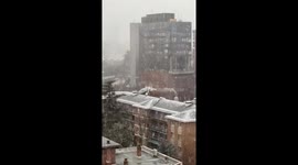 Spain: Storm Kristin Brings Snow to Madrid Causing Traffic Disruptions 2
