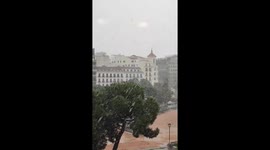 Spain: Storm Kristin Brings Snow to Madrid Causing Traffic Disruptions