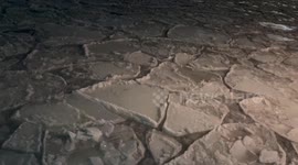 US: Ice Floes Cover NYC Rivers After Snowstorm