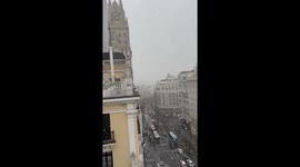 Spain: Storm Kristin Brings Snow to Madrid Causing Traffic Disruptions 6