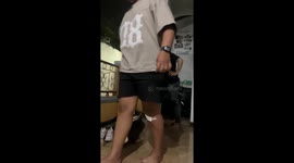 Copycat! Cheeky pet cat 'mocks injured owner' by mimicking his limp