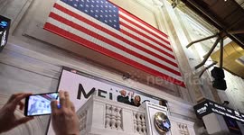 NY: 'First Lady Melania Trump Rings NYSE Opening Bell To Celebrate Upcoming Film 'Melania'