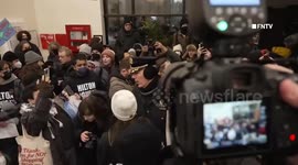 Dozens arrested after protest at Manhattan hotel over ICE housing