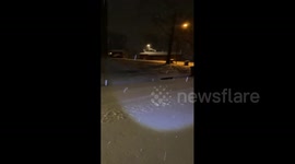 US: Heavy Snowfall Blankets The Ground in Frankfort, KY