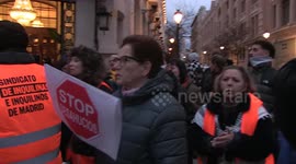 Tenants' Union Protest against the Spanish Government