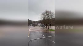 Ireland: Storm Chandra Turns Enniscorthy Streets Into Rivers