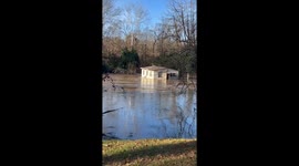 House Floats Down Bogue Chitto River After Flood