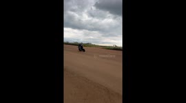 Standing Wheelie Crash