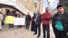 Displaced Palestinians in West Bank stage protest to demand right to return to their homes