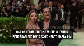 Dove Cameron 'cried so much' during fiancé Damiano David's proposal